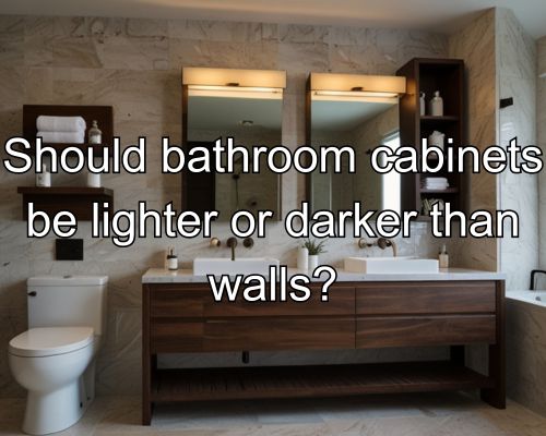 darker cabinets that walls