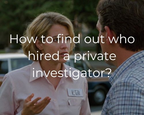 a person arguing with an investigator