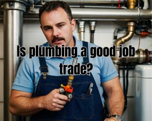a plumber holding a plumbing tool