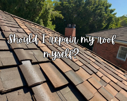 a repaired roof