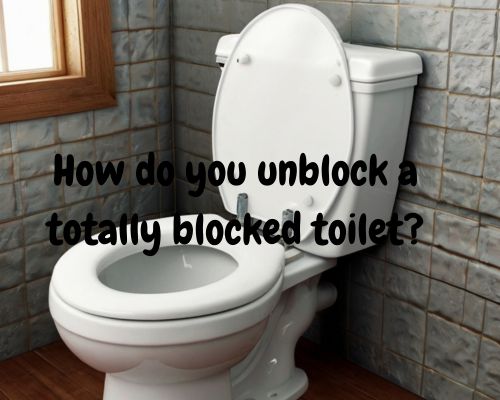 a totally unclogged toilet