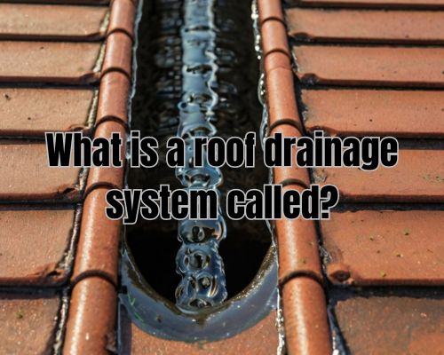 a roof drainage system