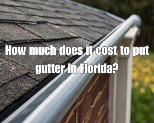 a well painted roof gutter