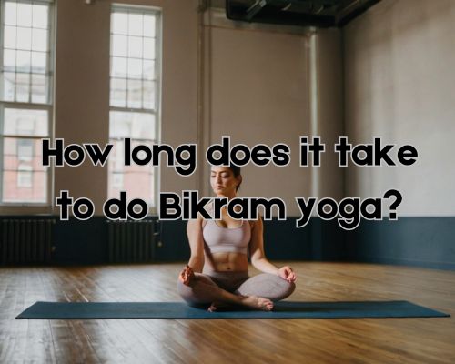 a woman having yoga in a long period of time