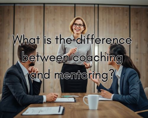 a coach giving lectures to professionals