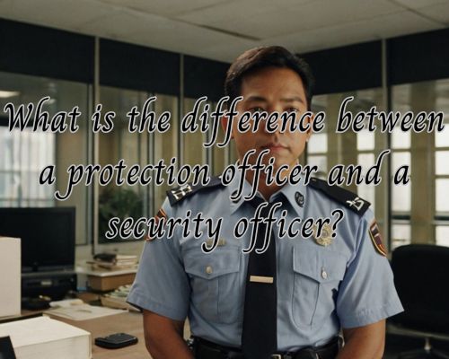 a protection officer in his uniform