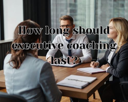 an executive coach and clients having a planning
