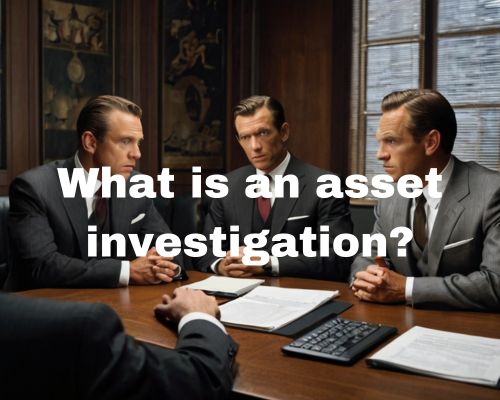 clients having discussion on asset investigations