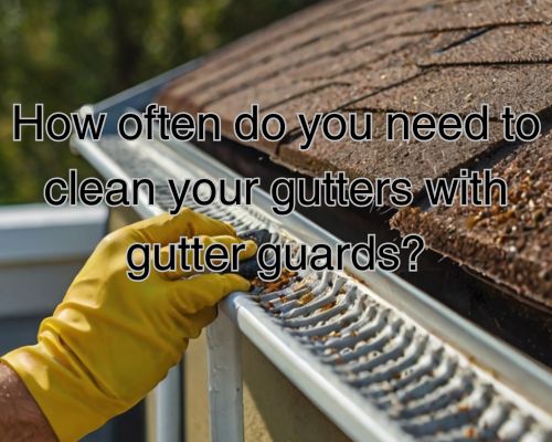 a gutter guard under cleaning maintenance