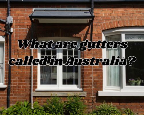 a gutter installed in a home in Australia
